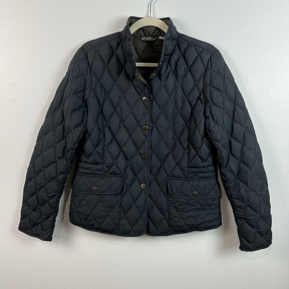 Eddie Bauer Jackets & Blazers - Eddie Bauer Jacket Womens M Navy Blue Goose Down Quilted Packable Lightweight